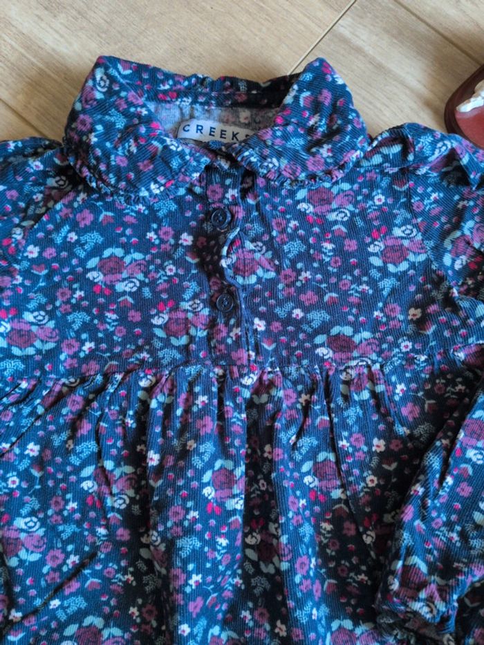 Très belle robe creeks velours 4 ans - photo numéro 2