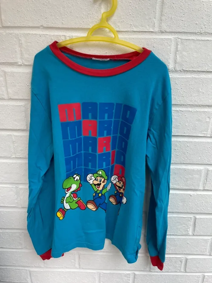 Haut pyjama Super Mario 10-12 ans