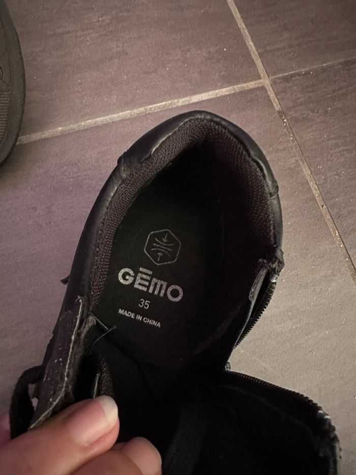 Baskets noir et argenté pailletée - photo numéro 5