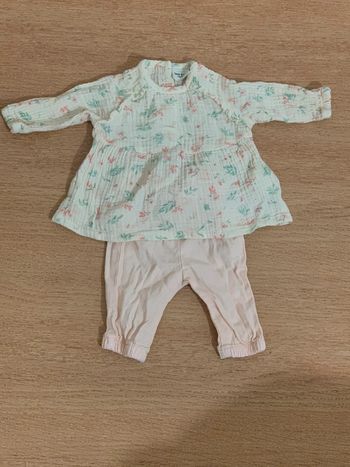 Ensemble haut+pantalon Tape à l’œil 1 mois - 53 cm