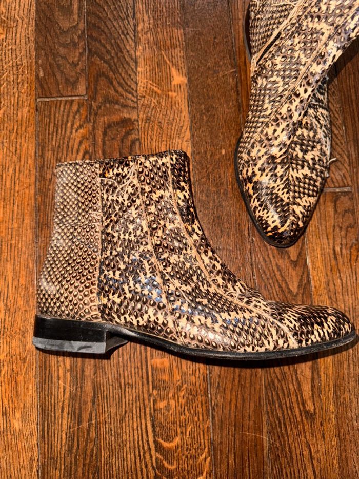Boots en Cuir Barbara bui Taille 37 Valeur 650 euros - photo numéro 2