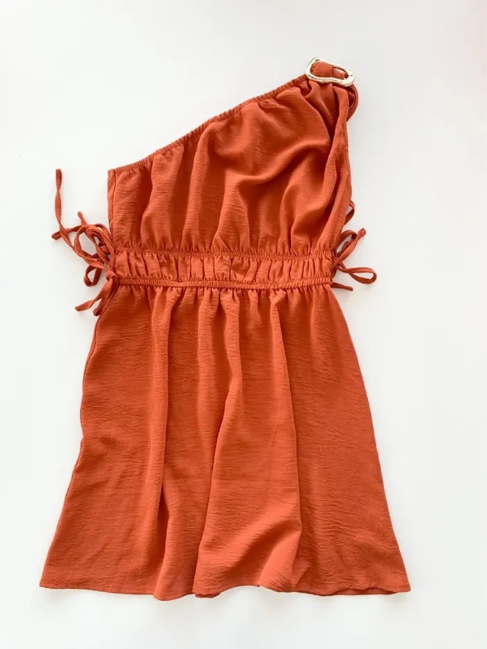 Robe mini nouée à ceinture - photo numéro 2