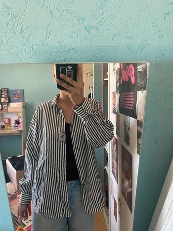 chemise rayé boutonné