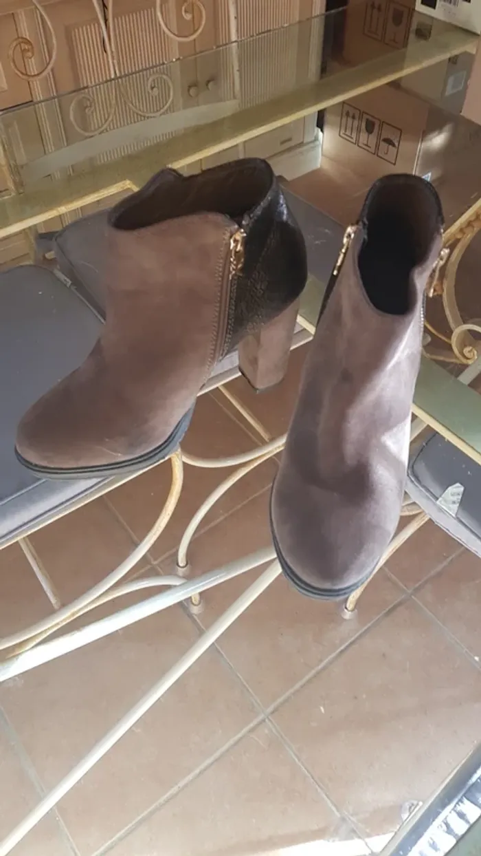 Bottines bi matière en cuir Xti - photo numéro 2