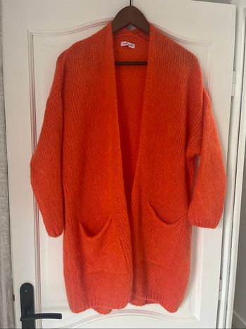 Veste longue laine