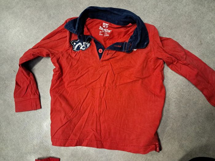 haut tee shirt manches longues polo garcon 4 ans