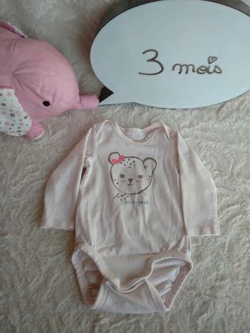 Body manches longues Fille 3 mois