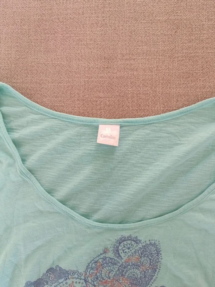 T-shirt manches courtes Camaïeu L - photo numéro 2