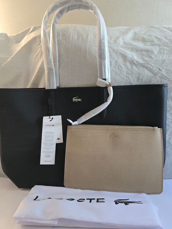 Sac lacoste cabas Anna réversible avec pochette original neuf - photo numéro 4