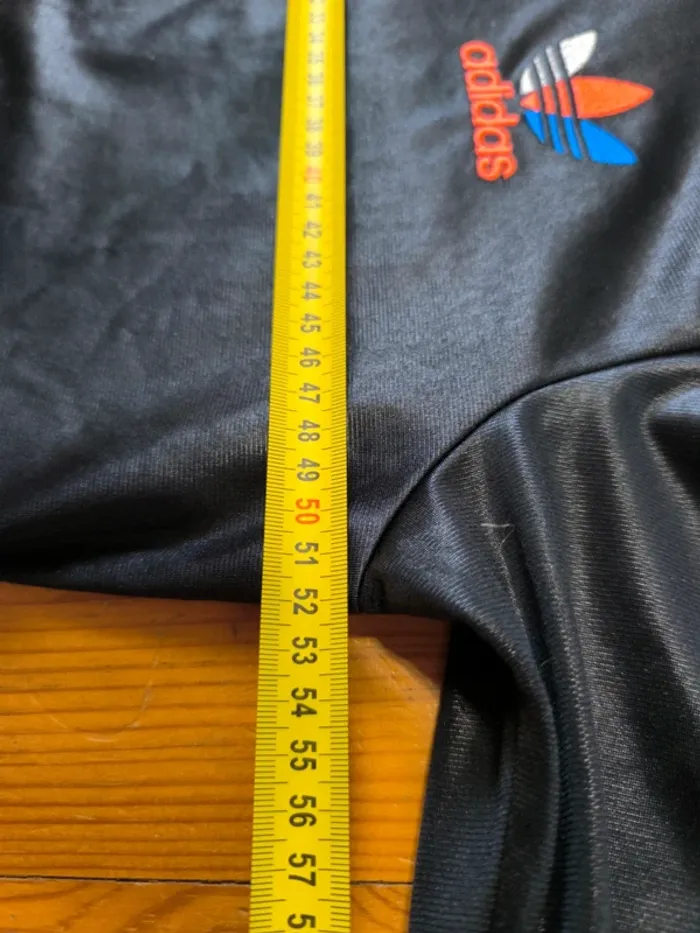 Veste Adidas avec capuche - Chile 62 - Logo brodé - Noir, orange, bleu - Taille S - photo numéro 10