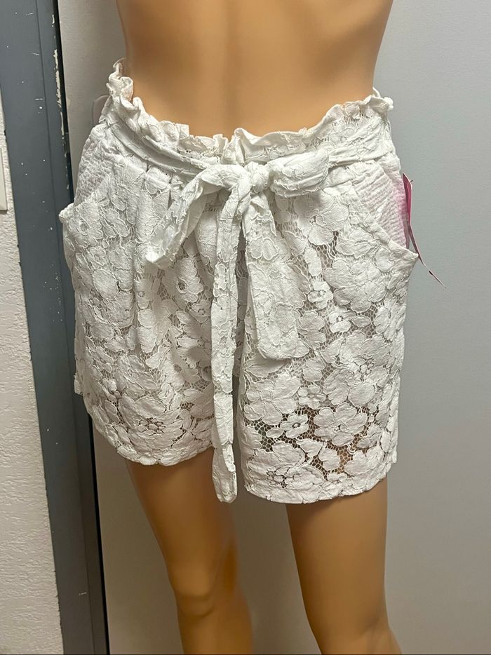 Short blanc bohème