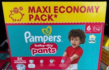 Carton Pampers taille 6 bah y dry