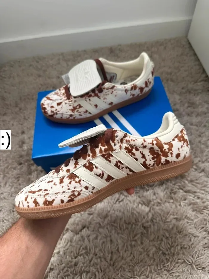 Adidas Samba Og LT cow print Brown White vache marron blanc - photo numéro 3