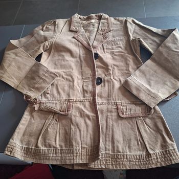 Veste en jeans marron
