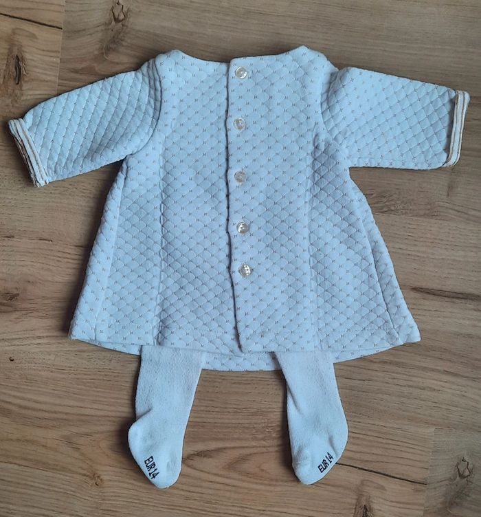 Ensemble robe et bodys Obaïbi naissance - photo numéro 2