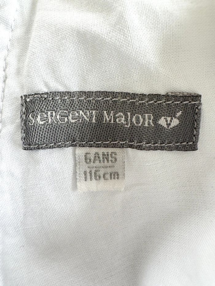 Sergent Major - Débardeur, blouse sans manches blanches 6 ans - photo numéro 4