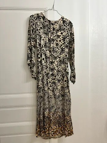 Robe longue léopard