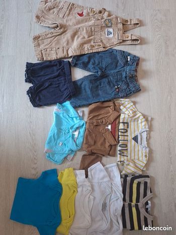 Lot de 12 vêtements printemps-été Garçon 3 mois