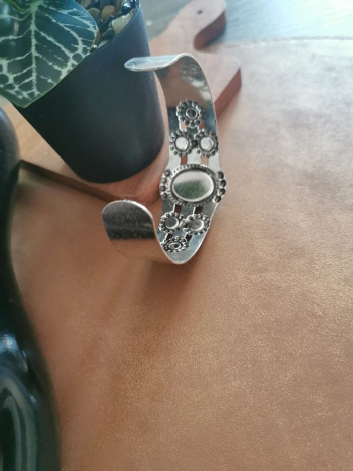 Bracelet femme style cowboy country turquoise - photo numéro 3