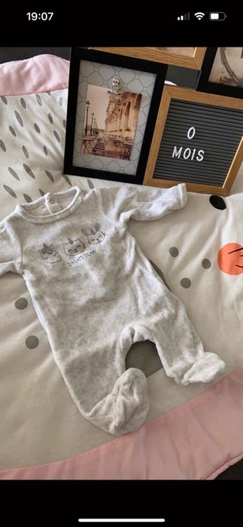 Pyjama naissance licorne