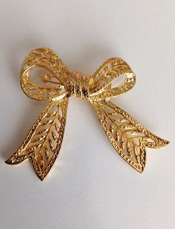 Broche noeud vintage