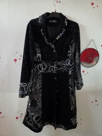 Sublime manteau femme long T 42 Glamz
