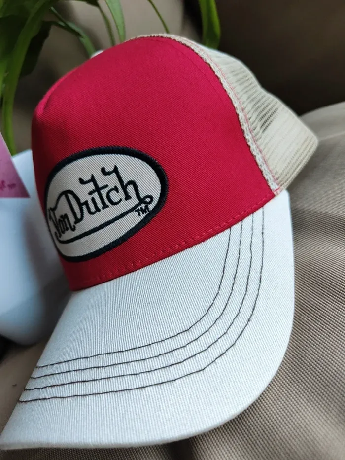 Casquette Trucker Von Dutch beige - photo numéro 2