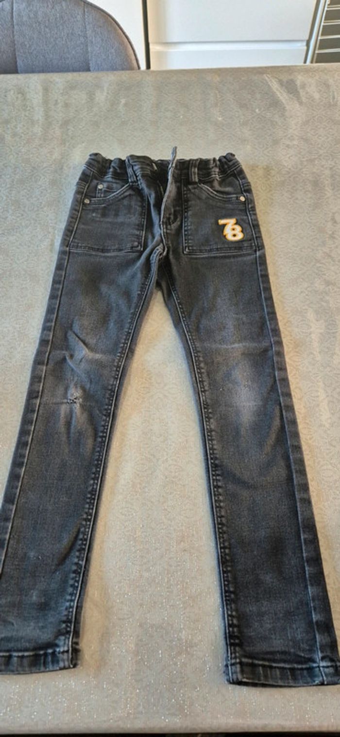 Jean super skinny leo tape à l'œil 6 ans