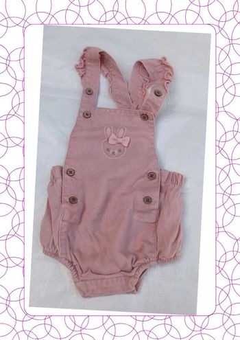 Salopette-short en jean 3 mois Orchestra