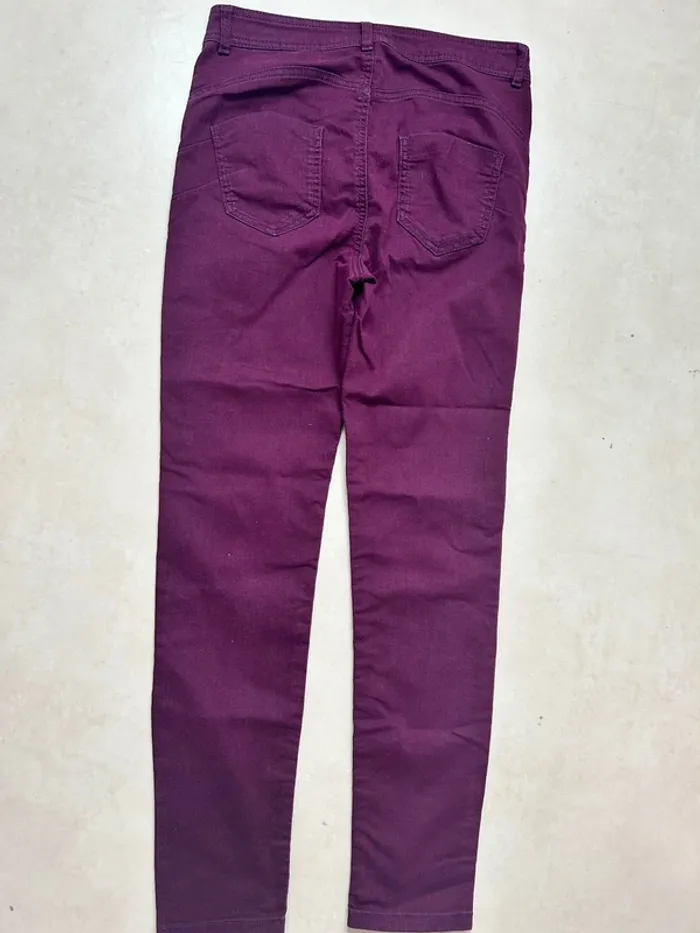 Pantalon violet femme taille 40 calzedonia - photo numéro 2