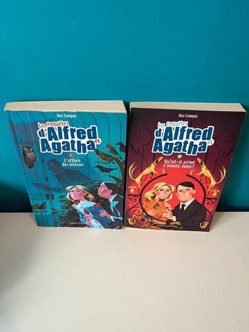 2 romans pour enfants les enquêtes d’Alfred et Agatha