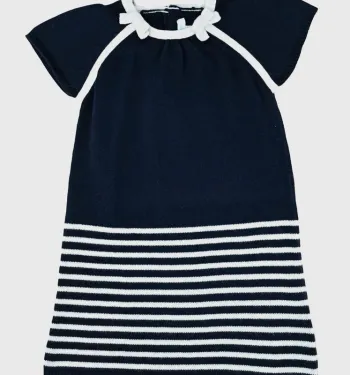 Robe à manches courtes 3 ans en coton et laine Jacadi