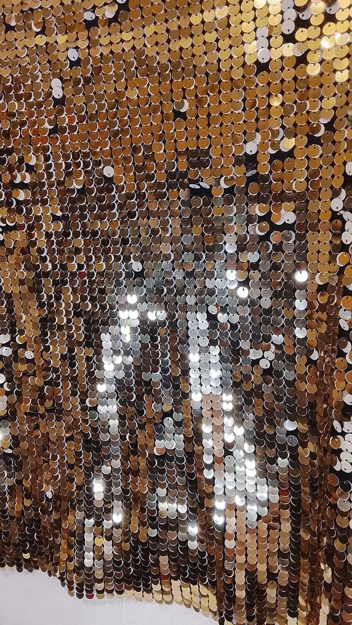 Top à sequins dorés, taille M - photo numéro 6