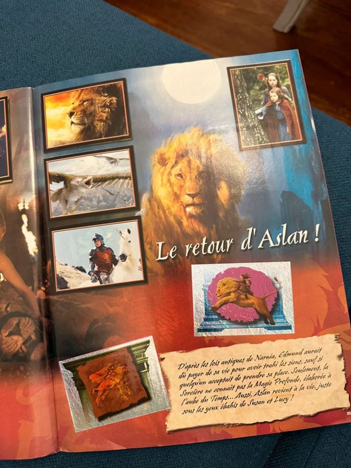 Album livre Panini complet stickers autocollants Narnia Le monde de Chapitre 1 lion sorcière - photo numéro 7