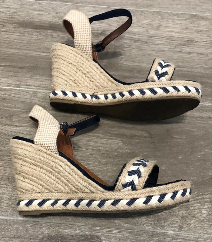Jolies compensées espadrilles Molly Bracken taille 37 - photo numéro 4