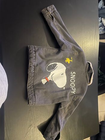 Veste en jeans avec fourrure Zara 