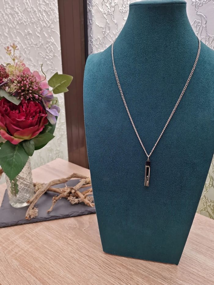 Collier Acier Argenté Grosses Mailles G - photo numéro 16