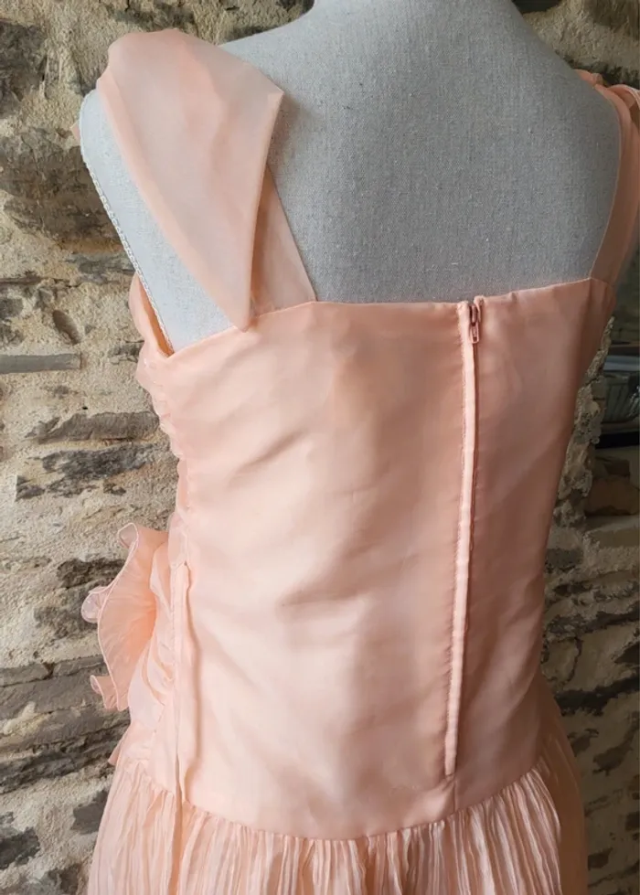 Robe de bal ou de cérémonie rose pâle Taille 40 Fabriquée en France - photo numéro 13