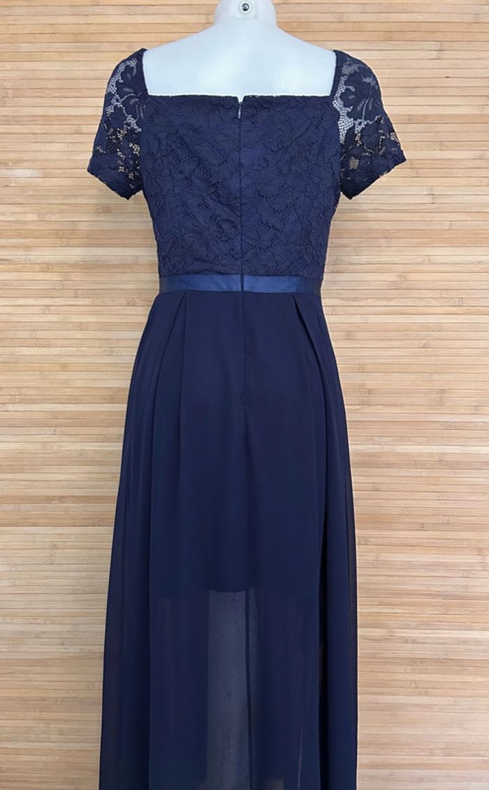 Robe longue de soirée bleu foncé taille M - photo numéro 4