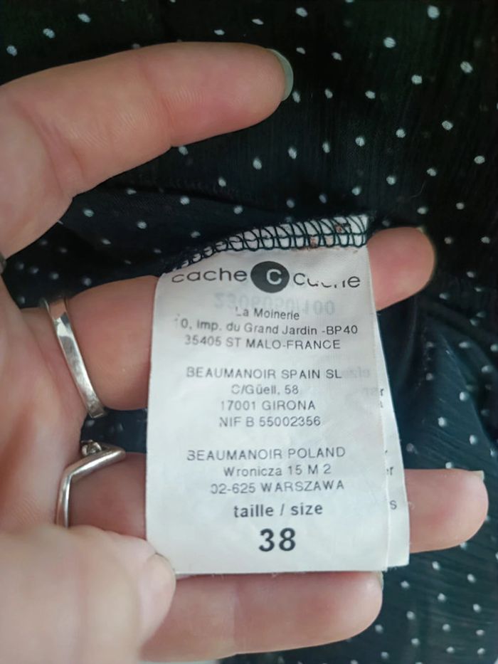 🌸 Robe à Pois Cache Cache taille 38 - photo numéro 4