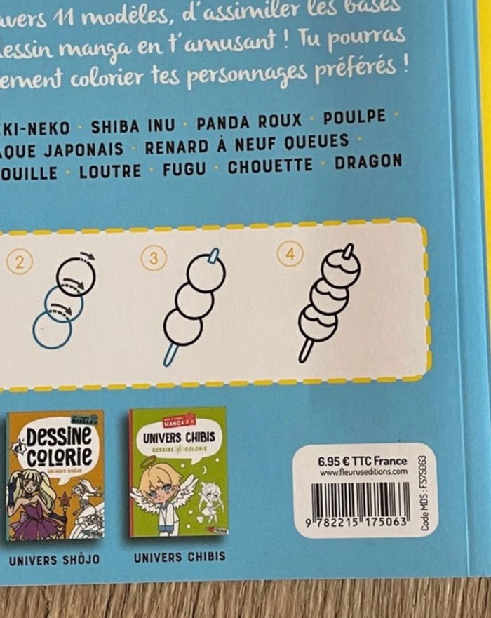 Livre manga Dessine et colorie Animaux kawaii Laure Nitschelm - photo numéro 5