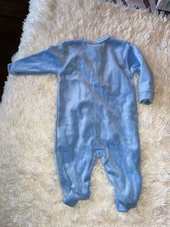 Grenouillère bleue bébé 1 mois - photo numéro 3