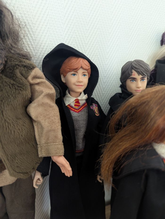 Lot de poupées harry Potter, hermione, Ron, Hagrid, Dumbledore, prof Mac Gonagall et Rogue - photo numéro 5
