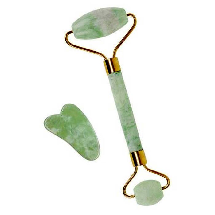 Rouleau de Jade Pierre Massage Roller Visage Peau Anti Rides - photo numéro 7