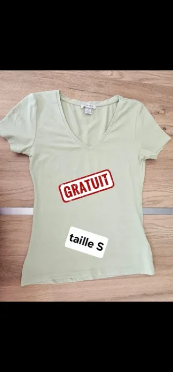 TEE shirt vert camaïeu gratuit