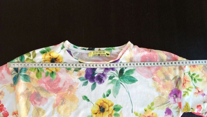 T-shirt crop top cache Cache taille 0 - photo numéro 6