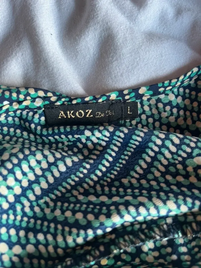 Blouse motif vert - photo numéro 4