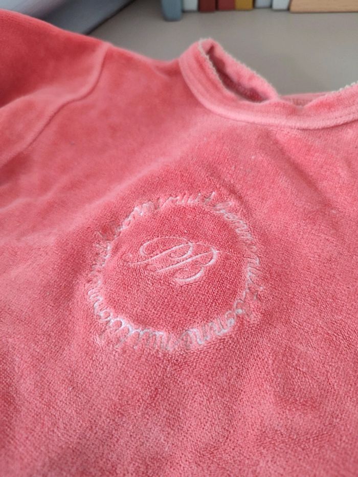 Pyjama vieux rose 3 mois Petit Bateau - photo numéro 3