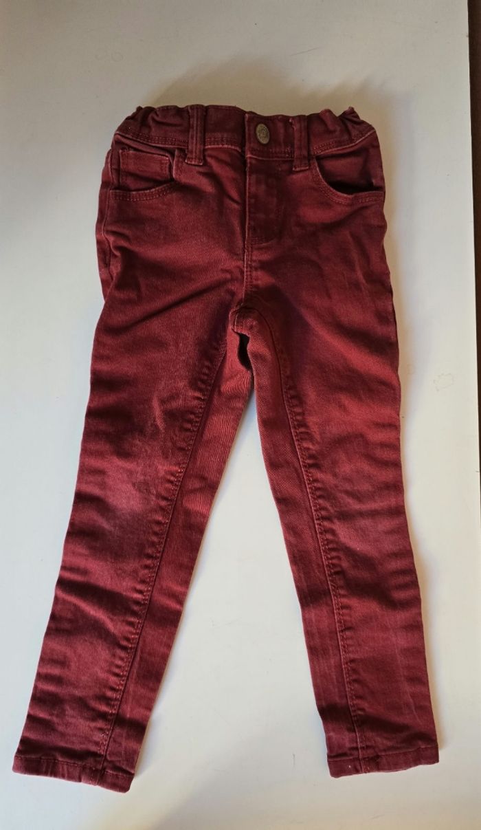 Jean rouge skinny