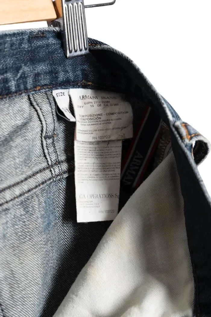 Jean bleu coupe droite Armani Jeans – Taille 40 - photo numéro 11